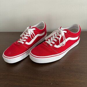 VANS Old Skool Racing Red & True White Shoes